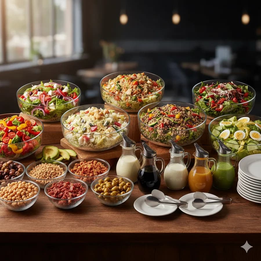 سالاد بار و نوشیدنی